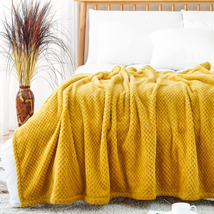 Jinchan Fleece Throw Blanket 50&quot;X60&quot; Flannel Blanket for Couch Bed Throw Cozy So - £28.16 GBP