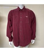 Carhartt Canvas Shirt Jacket Mens XL Tall Dark Red S96 Flannel Lined Sna... - €46,97 EUR