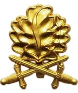 Distintivo in foglia di quercia delle forze armate tedesche con spade in... - $20.81 CAD