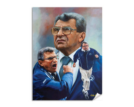 Joe Paterno Papa Joe Penn State Nittany Lions College Football Coach Art... - $24.99+