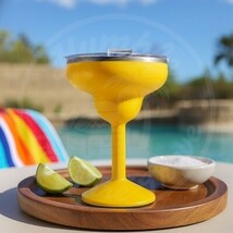 ORCA Rita Sunflower Yellow 13oz Insulated Stainless Steel Margarita Cup with Lid - $24.87