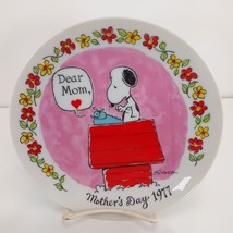 Vintage Peanuts 1977 Mother’s Day Collector Plate Snoopy on Doghouse In Box - £14.69 GBP