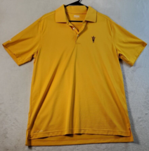 Arizona State Sun Devils Ping Polo Shirt Mens Large Yellow Short Sleeve Football - £10.85 GBP