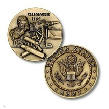 ARMY  GUNNER UP 1.75&quot; CHALLENGE COIN - £29.31 GBP