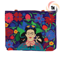 1x Bag Embroidered Frida Kahlo Inspired Tote Bag | Large Size | Fast Shipping - £40.02 GBP