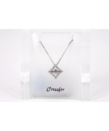 Crossfor Dancing Stone morning 925 Sterling Silver Necklace NYP-672 - £87.43 GBP