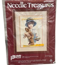 Vintage Needle Treasures Stitchery Kit &quot;Jimmy&quot; 10&quot;x14&quot; By Jan Hagara - £11.40 GBP