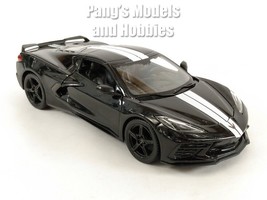 2020 Chevrolet Corvette Stingray 1/24 Scale Diecast Model by Maisto - Black - £23.41 GBP