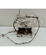 Brown Wood Bird House Feeder Christmas Ornament 3.5” - $8.38