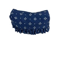 Longaberger Basket Fabric Liner Blue With Flower Design 3”x6”x3” Horizon of Hope - £7.58 GBP