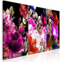 Tiptophomedecor Stretched Canvas Floral Art - Holiday Bouquet - Stretche... - $113.99