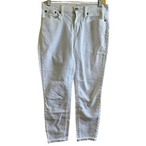J Crew White Mid Rise Toothpick Skinny Stretch Jeans Size 28 - £19.33 GBP