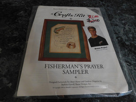 Better Homes and Gardens Fisherman&#39;s Prayer Sampler Counted Cross Stitch... - $6.99