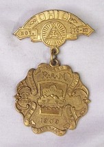 1909 ANTIQUE MASONIC MEDAL BADGE KNIGHTS TEMPLAR GRAND CHAP SAVANNAH GA ... - $34.64