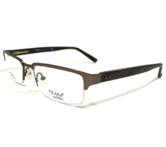 Safilo Eyeglasses Frames TEAM 4158 0RA4 Brown Rectangular Half Rim 51-18... - £50.93 GBP