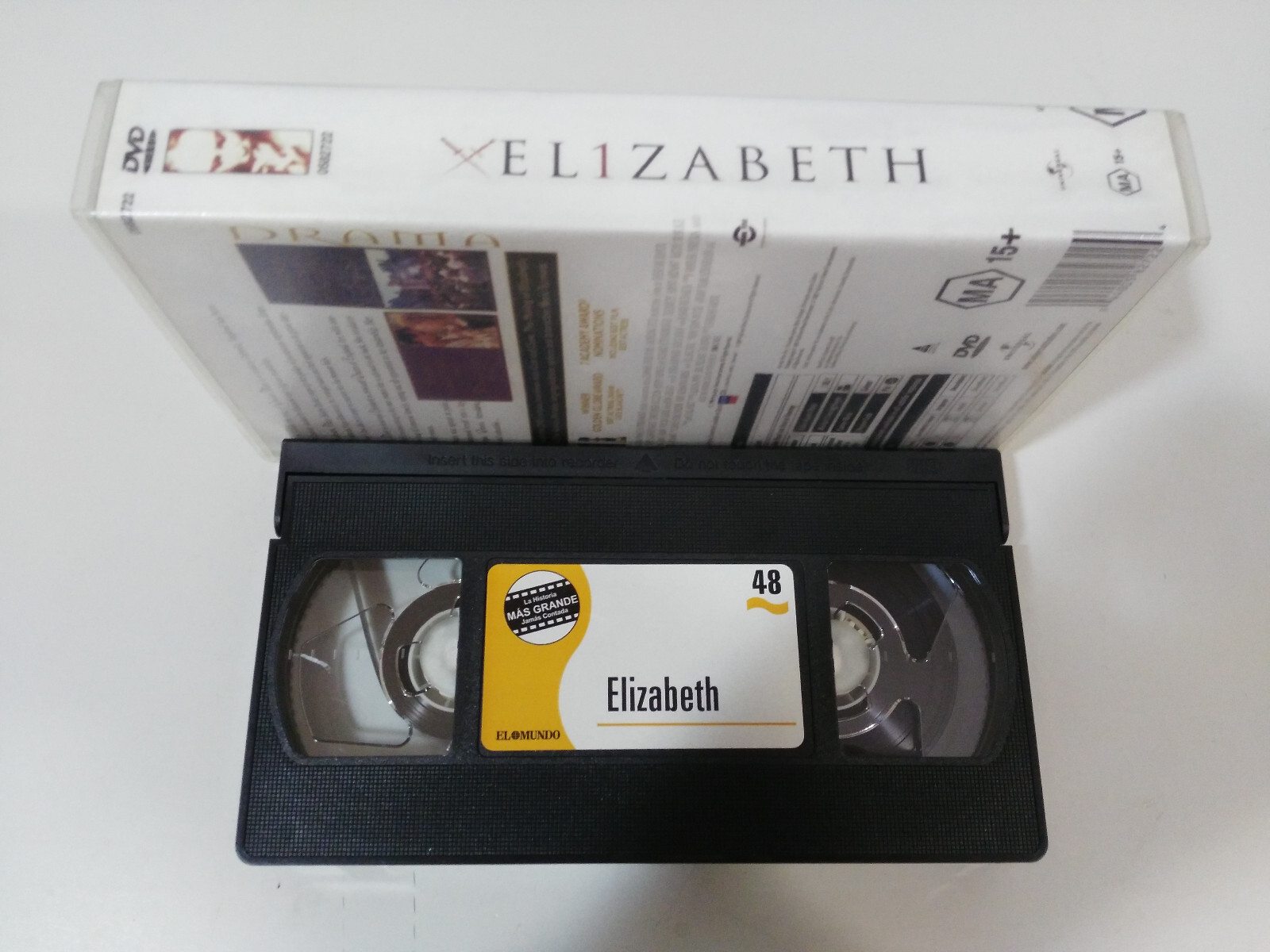 Elizabeth VHS Tape Cate Blanchett Geofrey Rush Shekhar Kapur, Spanisch Item image 3