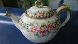 Compatible With Antique Nippon Japan Teapot Original Handpainted Floral - £49.19 GBP