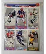 1993 McDonald&#39;s NFL Football Gameday Collector Cards 3 Uncut Sheets (A B C) - £7.90 GBP