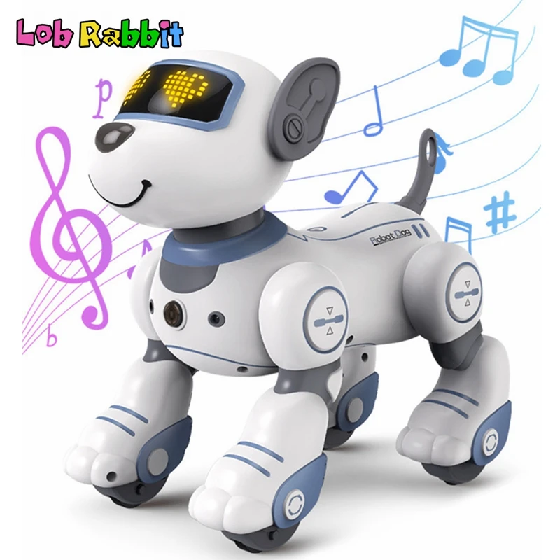 RC Robot Electronic Pet Dog Toys With Music Song Lighting Programmable - £64.03 GBP