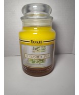 Yankee Candle Retired &quot;SUNWASHED LINEN&quot;~ Large 22 oz. ~ WHITE LABEL~ RAR... - €25,45 EUR