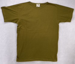 Tennessee River T-Shirt Size Large Gold Blank 1980&#39;s Green Vintage Tee OSFA - £14.78 GBP