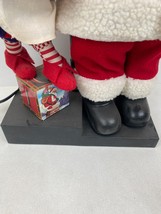 Vintage Christmas 24&quot; Animated Moving Santa Claus w/ Light Post ~ Tested! - £37.25 GBP