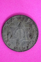 Double Date High Grade 1853 Trime 3 Three Cent Silver Dime Semi Key Coin 121 - $149.99