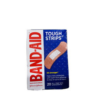 BAND-AID Tough-Strips Waterproof Bandages All One Size 20 Each - $5.00