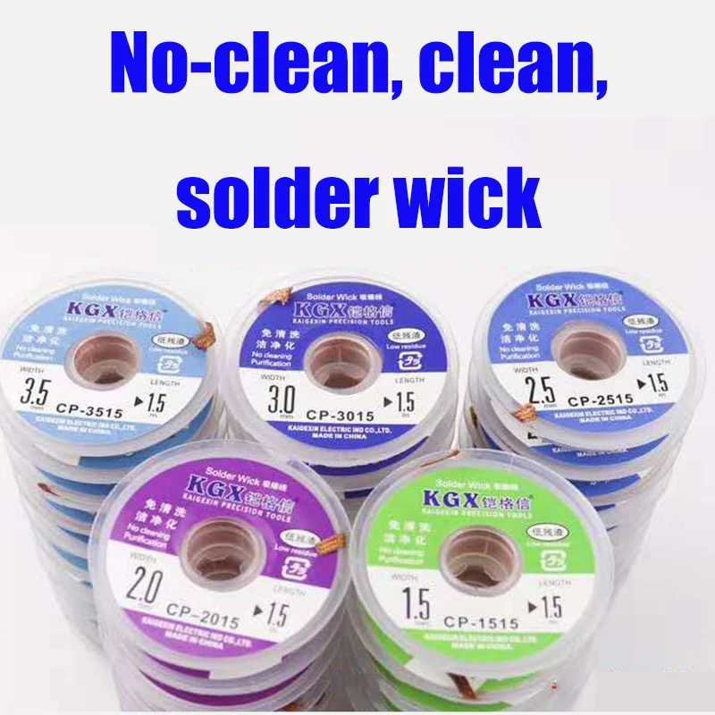 KGX 1.5/2.0/2.5/3.0/3.5mm Solder Wick Remover Desoldering Wire Desoldering id BG - £60.23 GBP