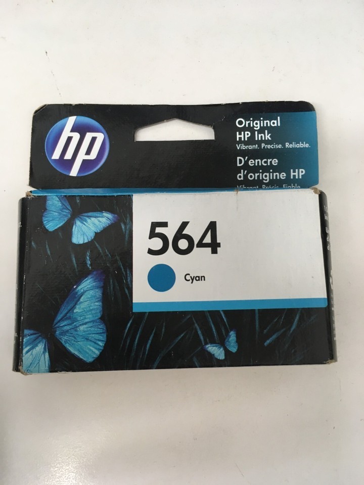 HP Genuine 564 NEW Cyan Ink CB318WN May 2022 PhotoSmart 7515 7520 7525 6... - $6.95