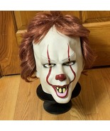 Pennywise Latex Clown IT Mask Adult Size Warner Brothers WB - $30.85 CAD