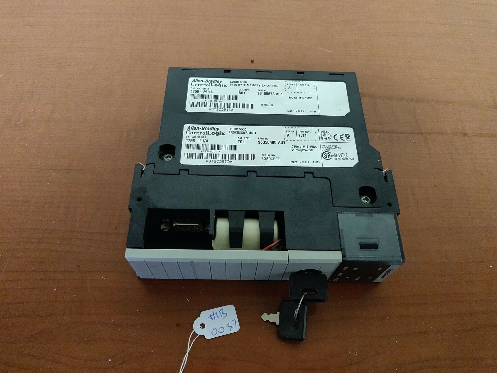 Allen Bradley CAT#1756-M1/A REV B01 &amp; CAT#1756-L1A REV T01 Processor Uni... - $49.00
