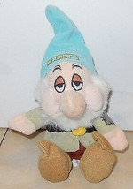 Disney Store Exclusive Snow White &amp; The Seven Dwarfs Sleepy 8&quot; Beanie pl... - £11.60 GBP