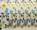 Set of 6 Square Kitchen Vinyl w/Foam Back Placemats (15&quot;x15&quot;) BIRDS &amp; FL... - $23.75