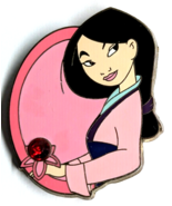 Disney Mulan Princess Premiere Birthstone Ser July Ruby Gem Pin 2006 Pin... - $53.31 CAD