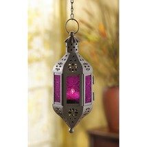 Mystical Fairy Purple Hanging Candle Holder Lantern - £34.85 GBP