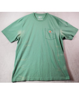 Carhartt T Shirt Mens Large Green Knit Cotton Short Sleeve Crew Neck Poc... - $18.68 CAD