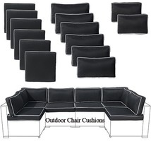TAHARI Chair Cushion Set (4) In/ Outdoor Gusseted Pad Beige 20 x 20 x 4.... - $89.07