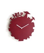 11&quot; Laser-Cut Alien-Inspired Wood Wall Clock, Silent No Ticking Design, ... - £43.62 GBP