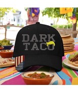 Let&#39;s Go TACO &quot;DARK TACO&quot; with Trump Hair EMBROIDERED Adjustable BLACK Hat - $34.24 CAD