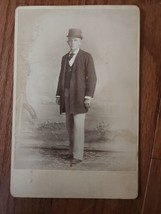 Vtg Photo Gentleman In Suit Signed Your Friend Lou 7/15 1891 - €13,89 EUR