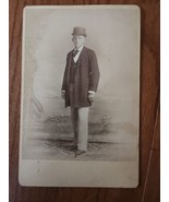 Vtg Photo Gentleman In Suit Signed Your Friend Lou 7/15 1891 - €13,89 EUR