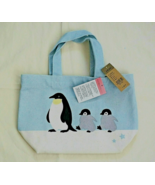 New Japan Penguin &amp; Kids Reusable Cotton Canvas Shopping Lunch Tote Bag ... - €5,89 EUR
