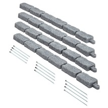 VEVOR Faux Stone Landscape Edging, 46.4 x 2.2 in Realistic Lawn Edging, ... - $71.99