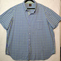 3XL Men&#39;s casual short sleeve button down shirt by TAILORBYRD, 100% cotton - $20.57