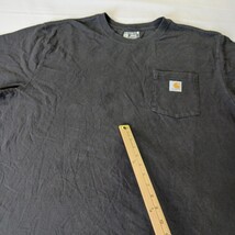 Carhartt K87 BLK Loose Fit Men's 2XL Black Cotton Workwear Short Sleeve T-Shirt image 3