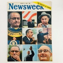 Newsweek Magazine August 2 1965 Lyndon B. Johnson The Power of Politics No Label - £11.30 GBP