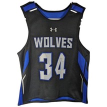 Wolves Reversible Basketball Jersey Kids Size Youth Medium Blue 34 Black - $24.38 CAD