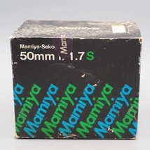 Vintage Mamiya 50mm F/1.7s Obiettivi Fotocamera Vuoto Scatola - £27.12 GBP