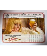 Vintage SUPERIOR BEER MOCTEZUMA&#39;S BREWERY Wall Calendar Mexican From 70&#39;s - €56,84 EUR